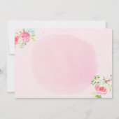 Pink ONEderful World Photo First誕生日 招待状 (裏面)