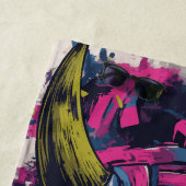 Pink Oni Demon Mask – Japanese Graffiti Art ビーチタオル (インサイチュ)