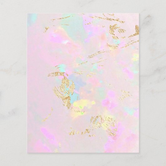 pink opal photo design flyer チラシ (裏面)