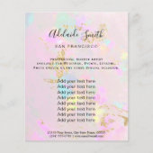 pink opal photo design flyer チラシ (正面)