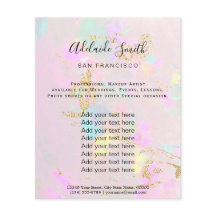 pink opal photo design flyer