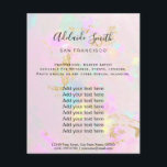 pink opal photo design flyer チラシ<br><div class="desc">beauty salon professional makeup artist flyer</div>