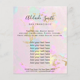 pink opal photo design flyer チラシ