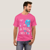 Pink Or Blue Big Sister Loves You Boxing Gender Re Tシャツ (正面フル)