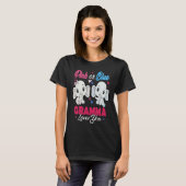 Pink or Blue Elephants Gramma Loves You Baby Showe Tシャツ (正面フル)