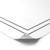 Pink Or Blue Gender Reveal Party Vote Sign ポスター (角)