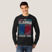 Pink Or Blue Glamma Loves You Gender Reveal Baby S Tシャツ (正面フル)