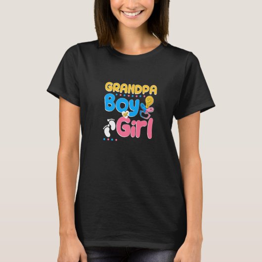 Pink or Blue Grandpa Loves 最高の You Sideral Ev Tシャツ (正面)