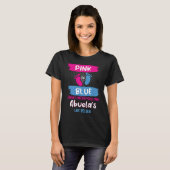 Pink or Blue Makes Abuelas Life Better Gender Reve Tシャツ (正面フル)
