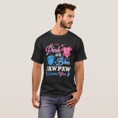 Pink Or Blue Pawpaw Loves You Tee Baby Gender Reve Tシャツ (正面フル)