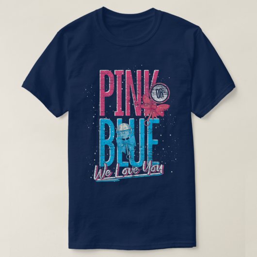 Pink Or Blue We Love You Future Parents Gender Rev Tシャツ (デザイン正面)