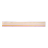 Pink Orange and Cream Narrow Stripes サテンリボン (正面)