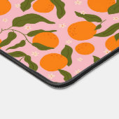 Pink orange fruit botanical aesthetic desk mat デスクマット (コーナー)