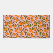 Pink orange fruit botanical aesthetic desk mat デスクマット (正面)