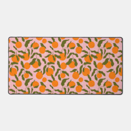 Pink orange fruit botanical aesthetic desk mat デスクマット