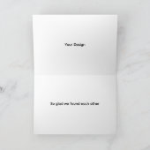 Pink Orange Pun Love Greeting Card サンキューカード (内部)