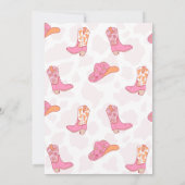 Pink Orange Retro 2nd Rodeo Birthday  招待状 (裏面)