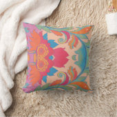 Pink & Orange Throw Pillow クッション (ブランケット)