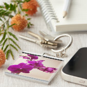 Pink orchid  キーホルダー (正面右)
