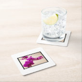 Pink orchid スクエアペーパーコースター (インサイチュ)