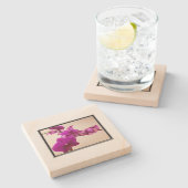 Pink orchid ストーンコースター (横)