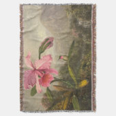 Pink Orchid スローブランケット (正面縦)