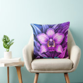 Pink Orchid Bloom クッション (椅子)