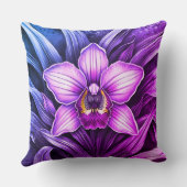 Pink Orchid Bloom クッション (裏面)