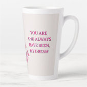 Pink Orchid Bouquet With Delicate Blooms カフェラテマグ (右)