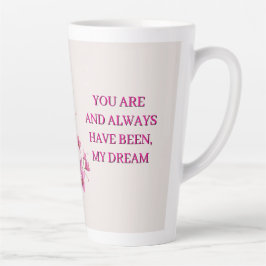 Pink Orchid Bouquet With Delicate Blooms カフェラテマグ