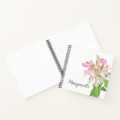 Pink Orchid Floral Design – Elegant Botanical Art ノートブック (内部)