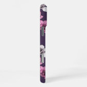 Pink orchid flowers iPhoneケース (右側面)