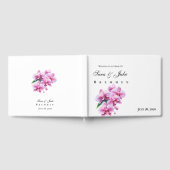 Pink Orchid Wedding ゲストブック (全面)