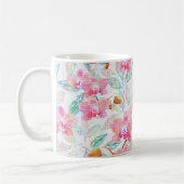 Pink orchids. コーヒーマグカップ (左)