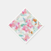 Pink orchids. スタンダードカクテルナプキン (角)