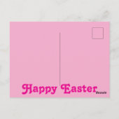 Pink Orchids “Happy Easter” ポストカード (裏面)