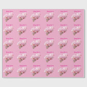 Pink Orchids “Happy Easter”  ラッピングペーパー (フラット)