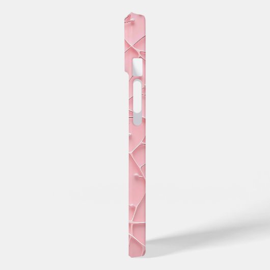 Pink Organic Texture iPhone Case Feminine Look Case-Mate iPhoneケース (裏面 / 左)