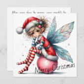 Pink Ornament Fairy – Holiday Card (正面/裏面)