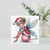 Pink Ornament Fairy – Holiday Card (スタンド正面)