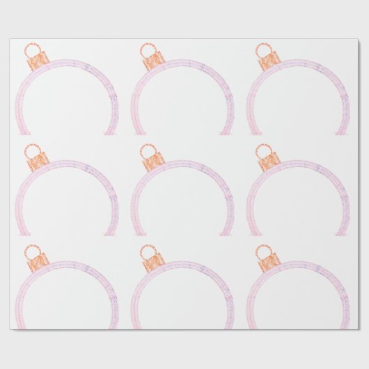 Pink Ornament Wrapping Paper ラッピングペーパー (フラット)