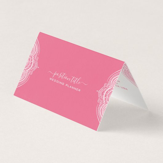 Pink ornate frame on white background 2 (正面)