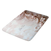 Pink Ornate Pearl and Floral Bath Mat バスマット (アングル)