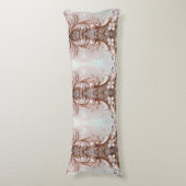 Pink Ornate Pearl and Floral Body Pillow ボディピロー (正面縦)