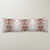 Pink Ornate Pearl and Floral Body Pillow ボディピロー (裏面)