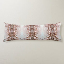 Pink Ornate Pearl and Floral Body Pillow ボディピロー
