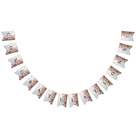 Pink Ornate Pearl and Floral Bunting Flag バンティングフラッグ (全)