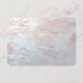 Pink Ornate Pearl and Floral Detail エンクロージャーカード (裏面)