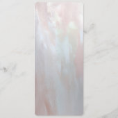 Pink Ornate Pearl and Floral Menu メニュー (裏面)