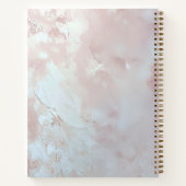 Pink Ornate Pearl and Floral Notebook ノートブック (裏面)